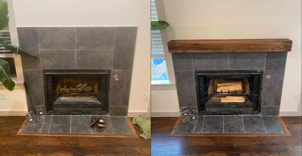fireplace before and after fireplace before and after